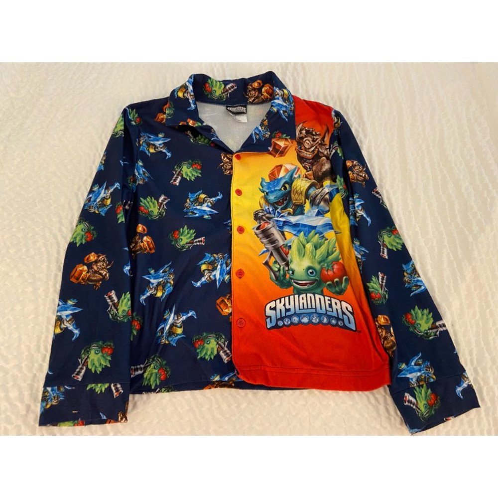 Skylander long sleeve pajama top youth large 10/12